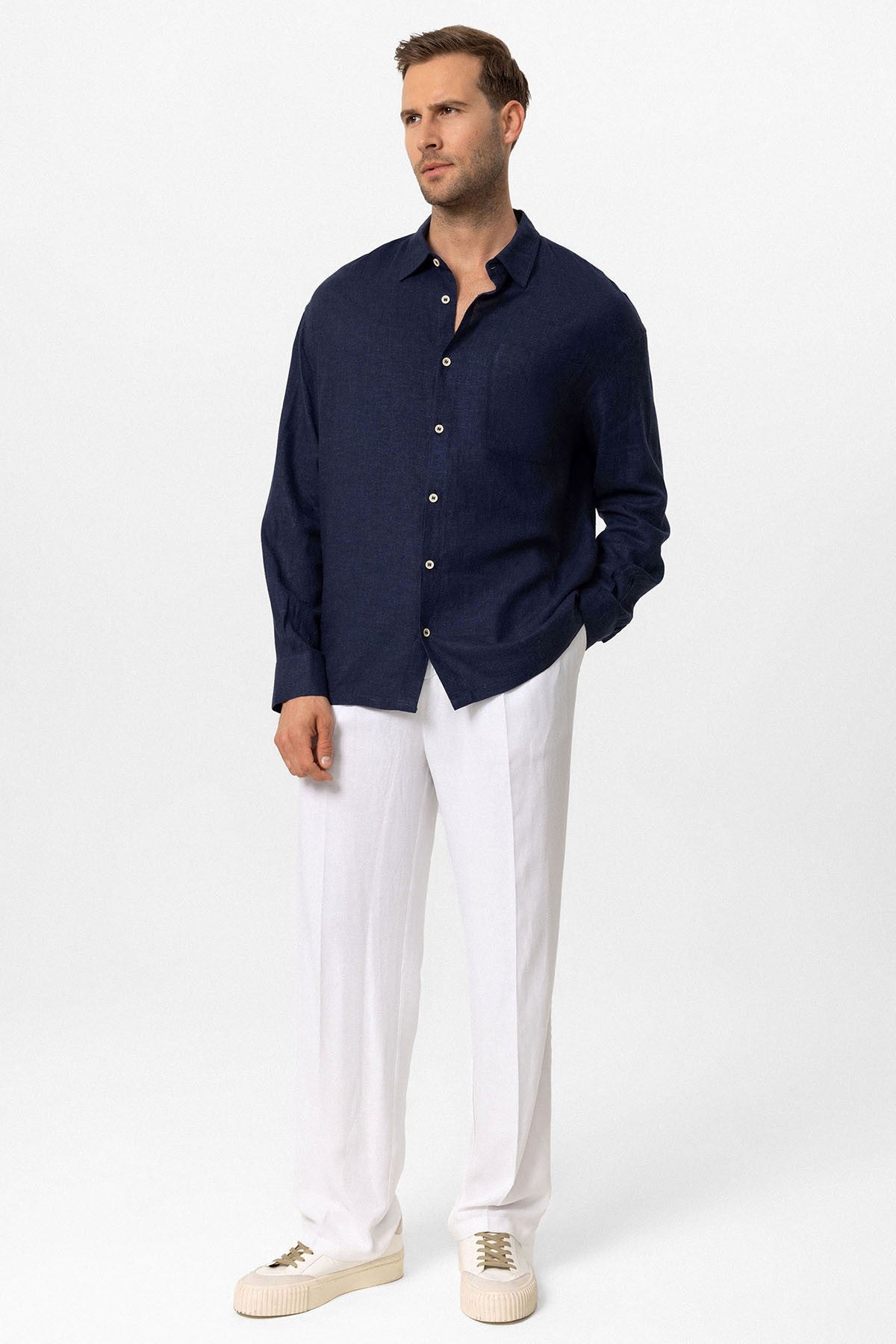 Antioch Oversized Long-Sleeve Men's Shirt