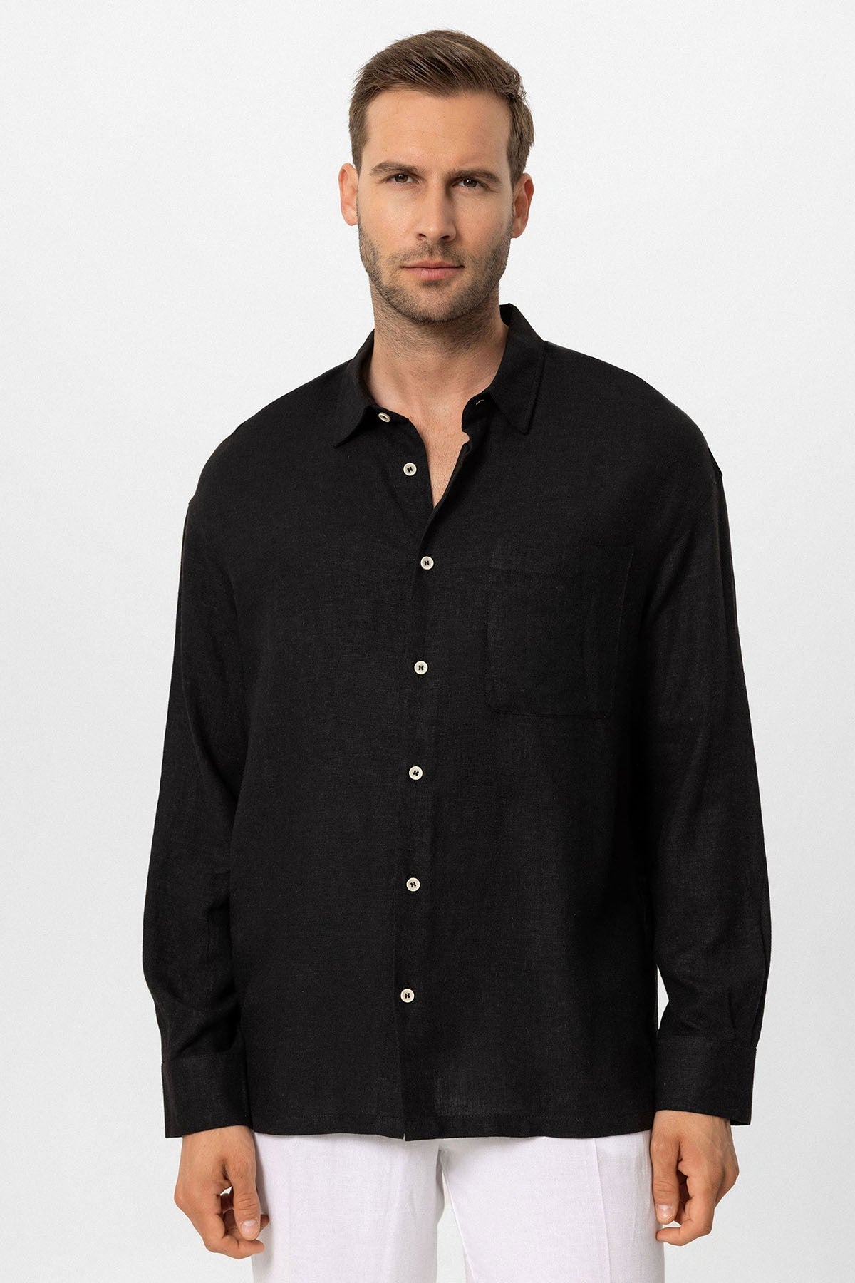 Antioch Oversized Long-Sleeve Men's Shirt