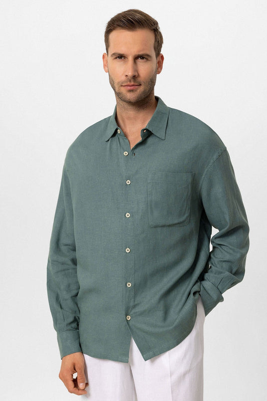 Antioch Oversized Long-Sleeve Men's Shirt