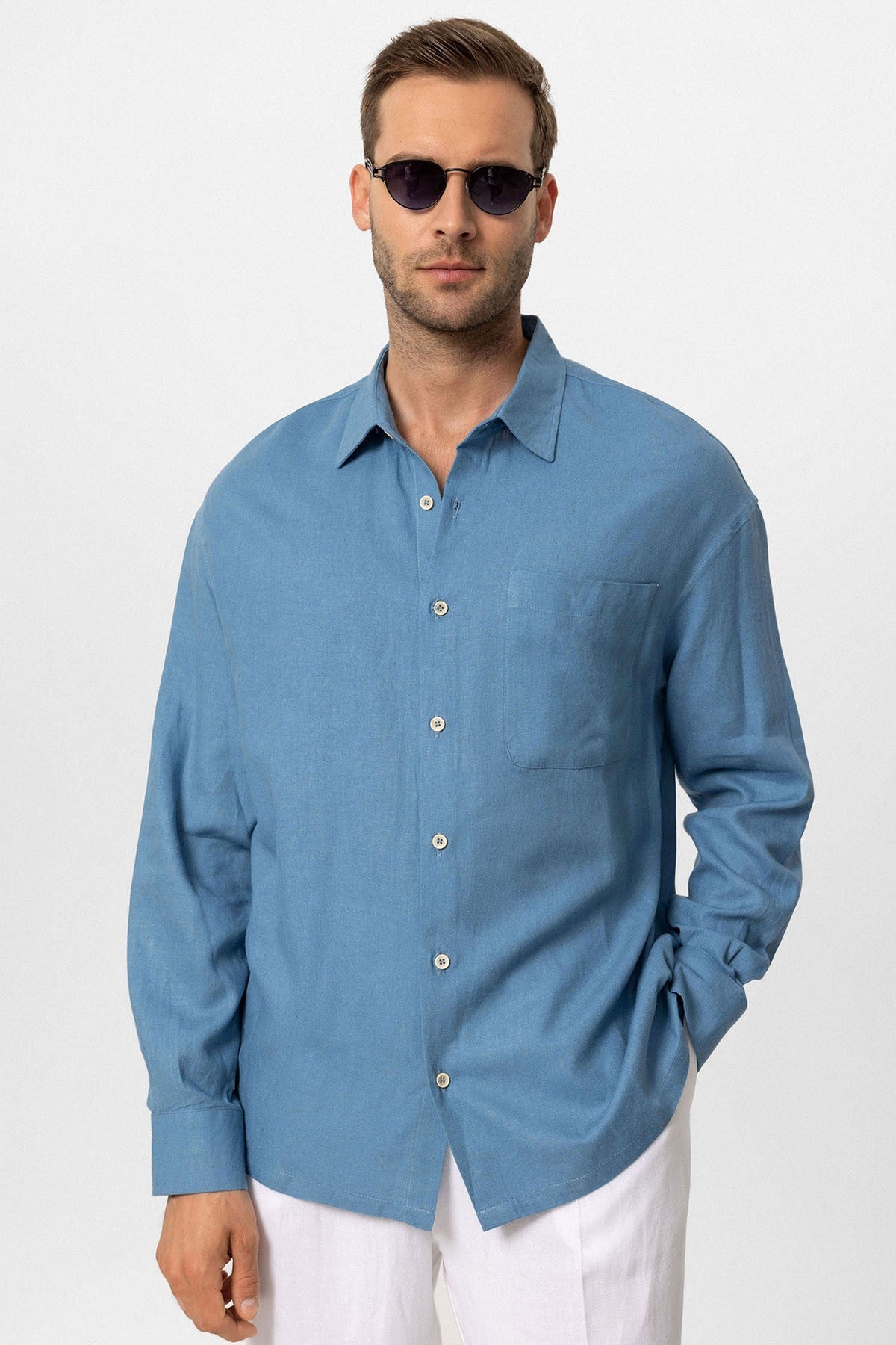 Antioch Oversized Long-Sleeve Men's Shirt