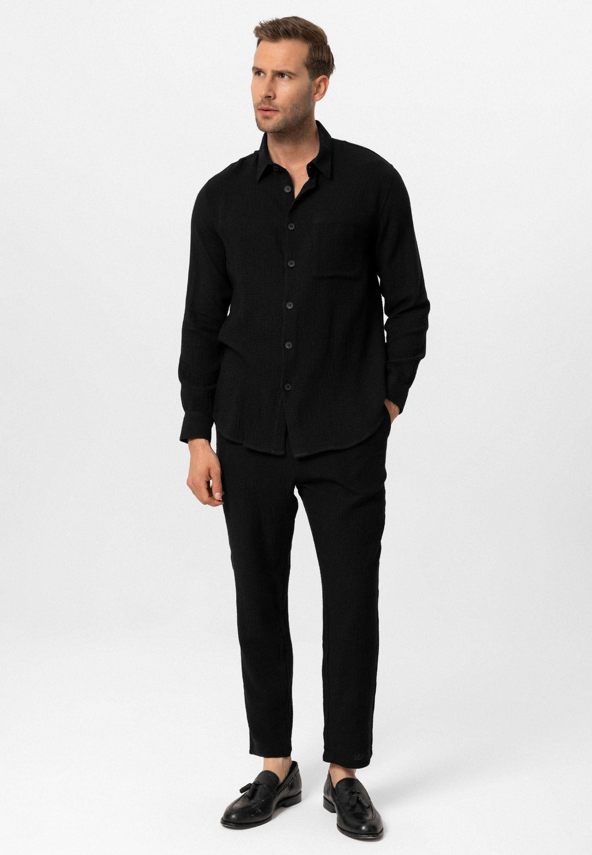 Antioch Muslin Long-Sleeved Men's Shirt