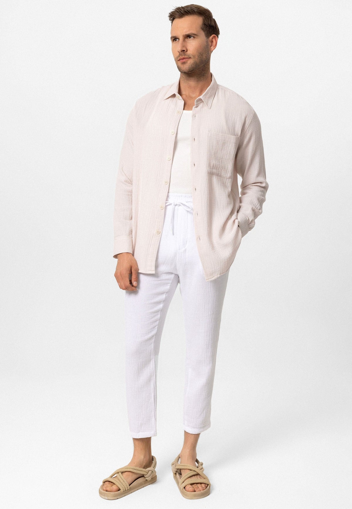 Antioch Muslin Long-Sleeved Men's Shirt