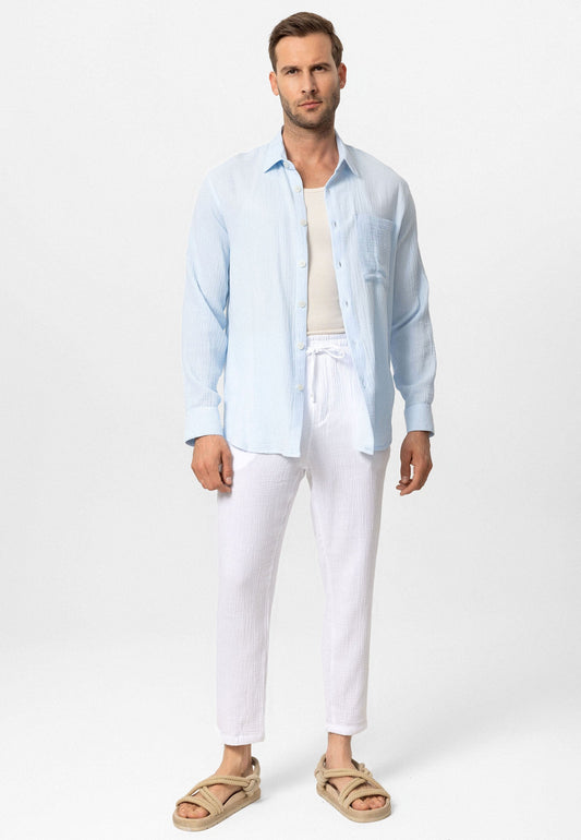 Antioch Muslin Long-Sleeved Men's Shirt