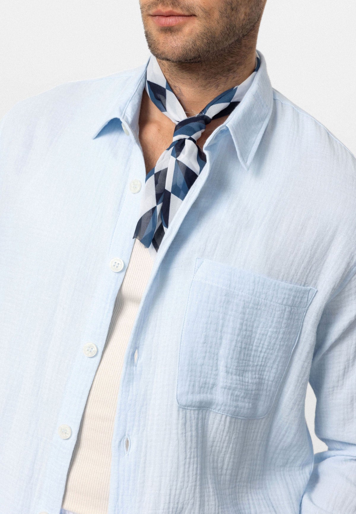Antioch Muslin Long-Sleeved Men's Shirt