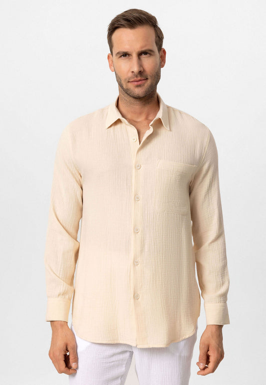 Antioch Muslin Long-Sleeved Men's Shirt