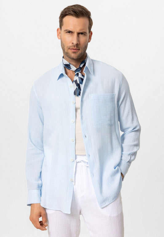 Antioch Muslin Long-Sleeved Men's Shirt