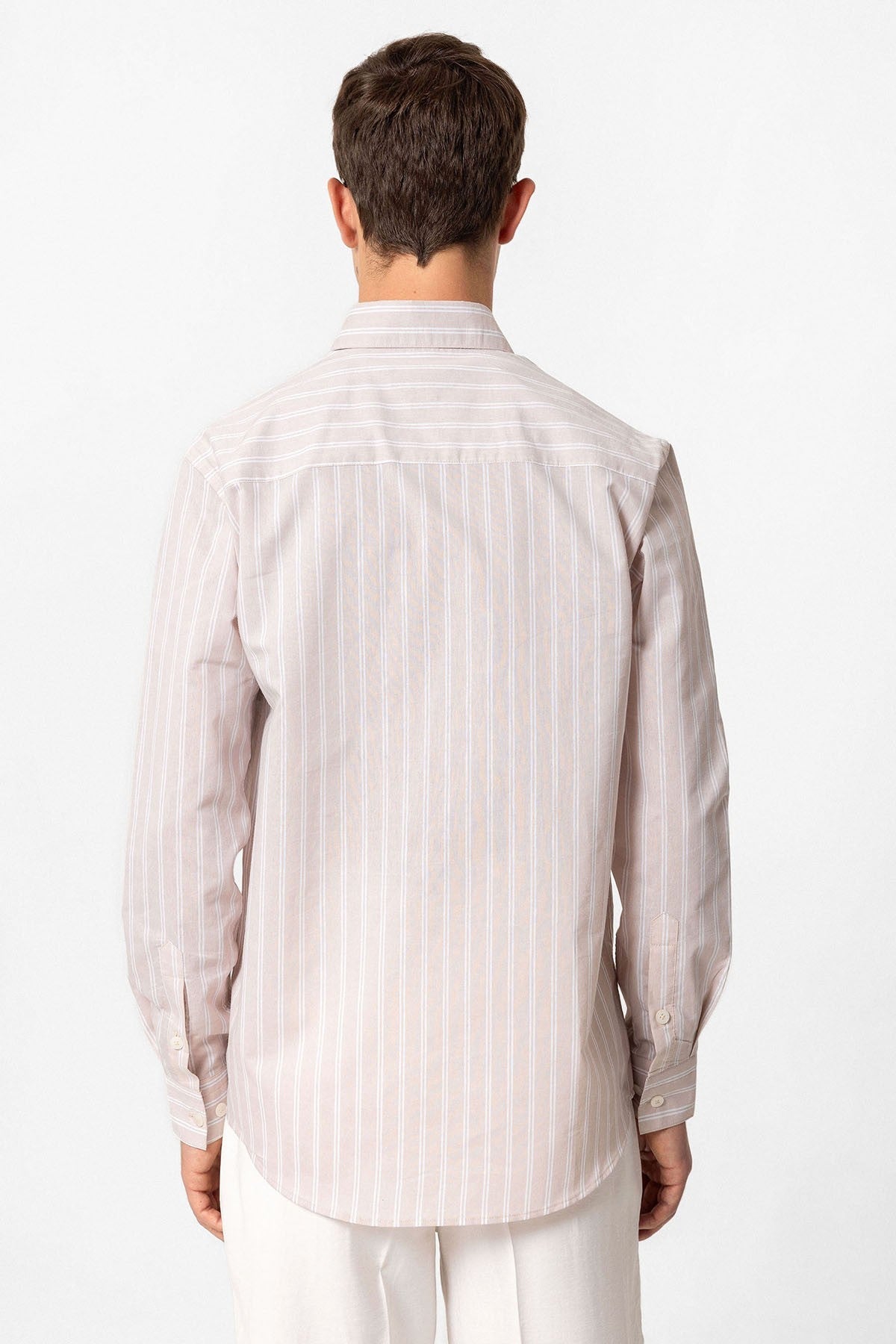Antioch Regular Fit Long-Sleeve Striped Men's Shirt