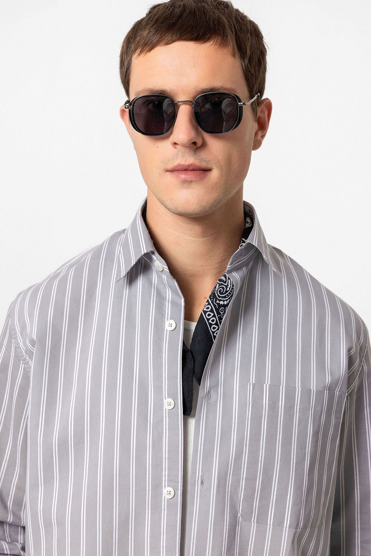 Antioch Regular Fit Long-Sleeve Striped Men's Shirt