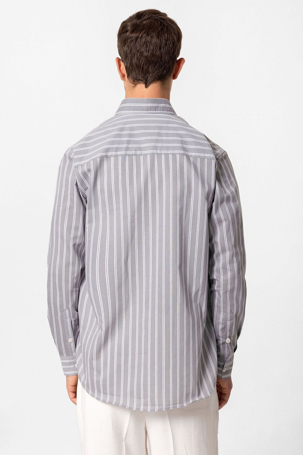 Antioch Regular Fit Long-Sleeve Striped Men's Shirt