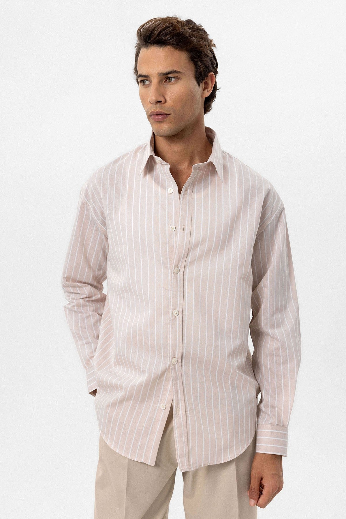 Antioch Oversized Striped Men's Shirt
