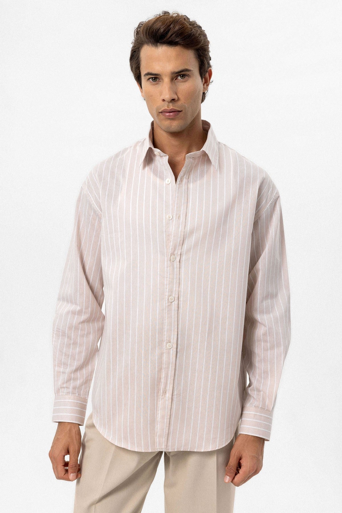 Antioch Oversized Striped Men's Shirt