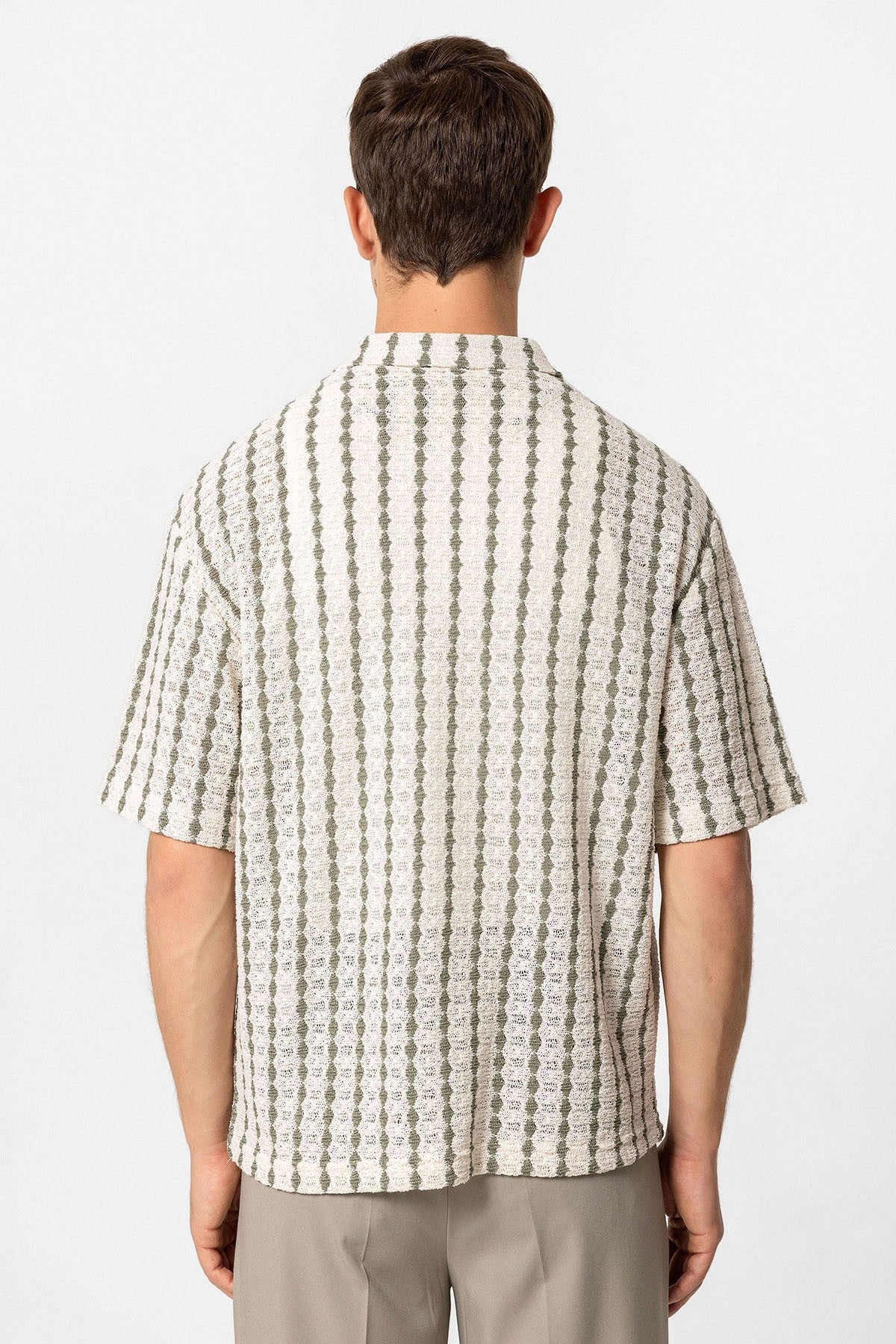 Antioch Striped Knit Short-Sleeve Men's Shirt