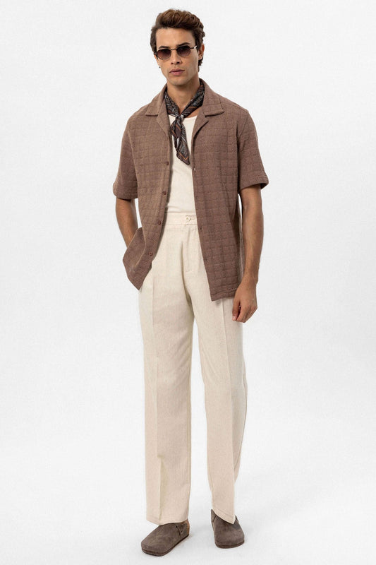 Antioch Apache Collar Square-Knit Men's Shirt