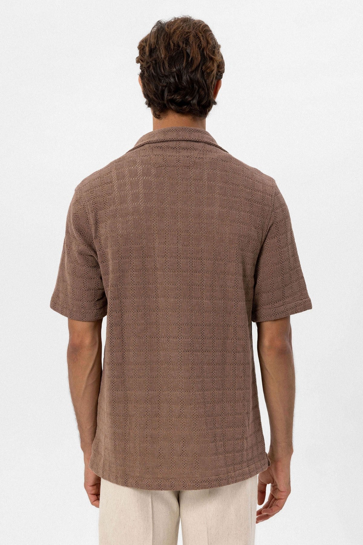 Antioch Apache Collar Square-Knit Men's Shirt