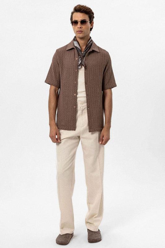 Antioch Textured Crochet Men's Shirt