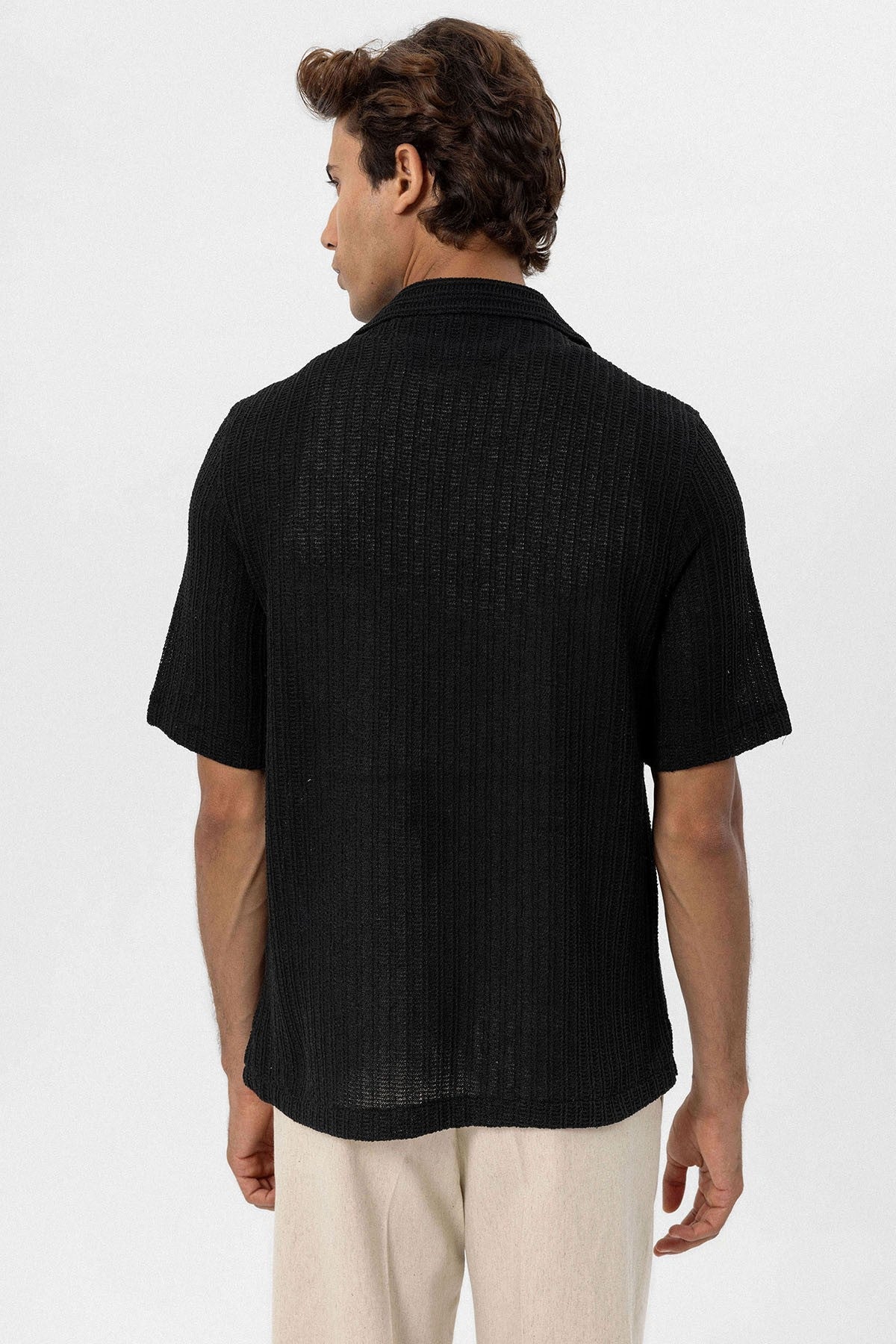 Antioch Textured Crochet Men's Shirt