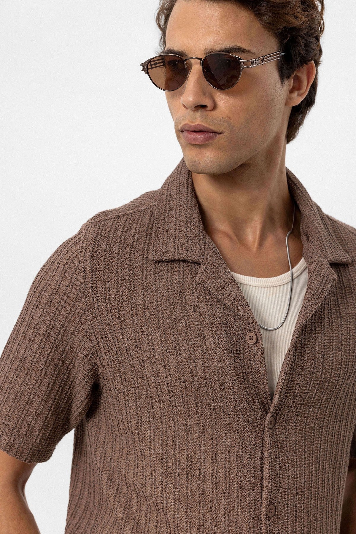 Antioch Textured Crochet Men's Shirt