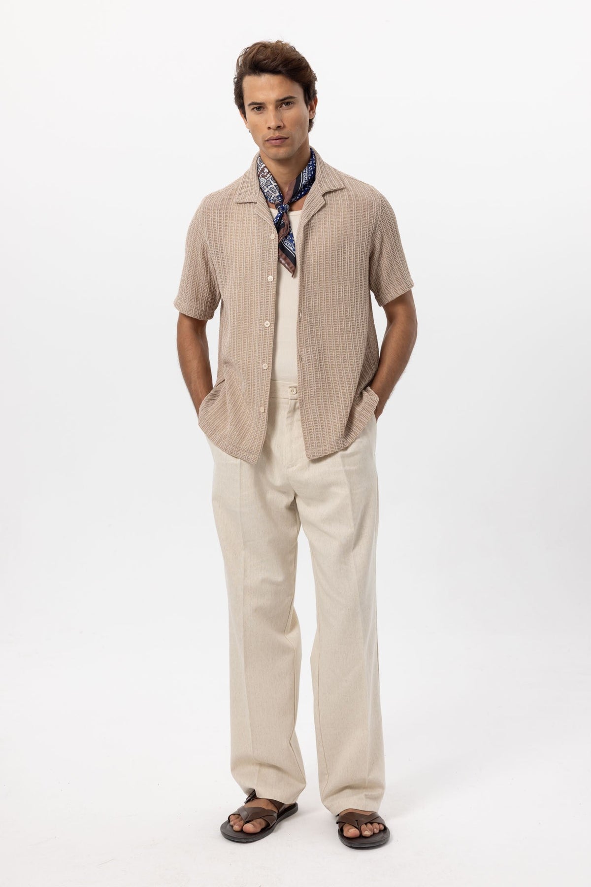 Antioch Textured Crochet Men's Shirt