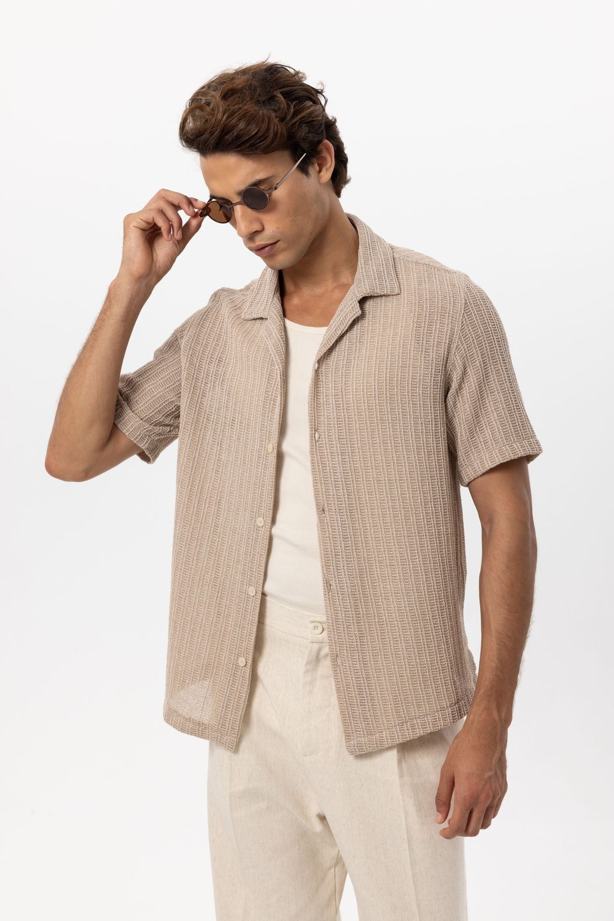 Antioch Textured Crochet Men's Shirt