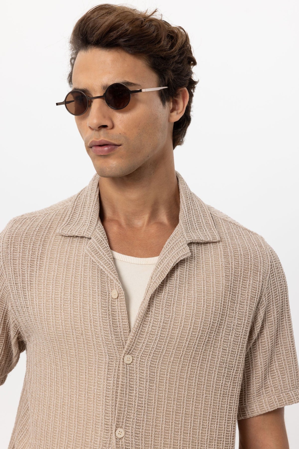 Antioch Textured Crochet Men's Shirt