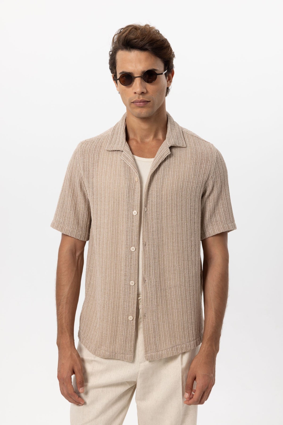 Antioch Textured Crochet Men's Shirt