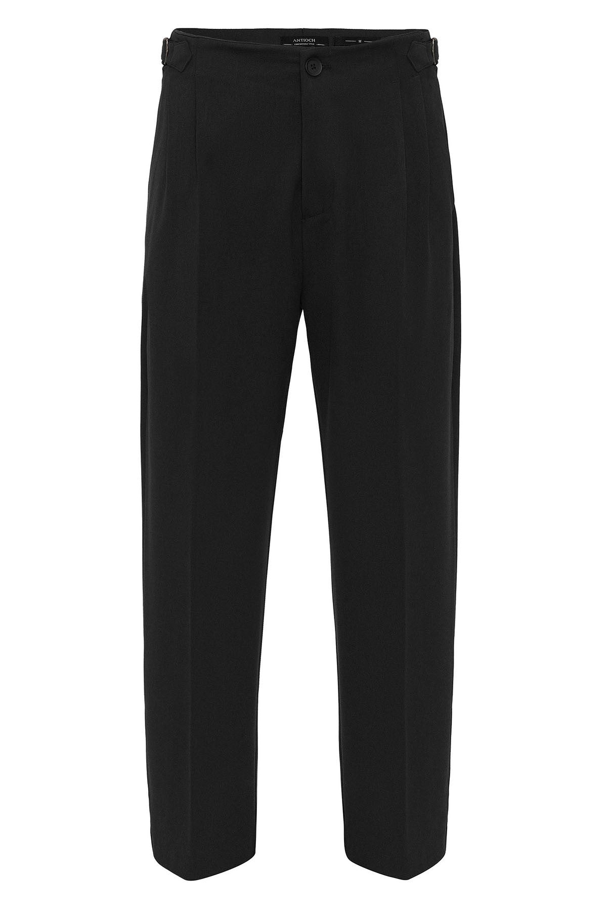 Antioch High-Waisted Men's Pants with Buckle Detail and Relaxed Fit
