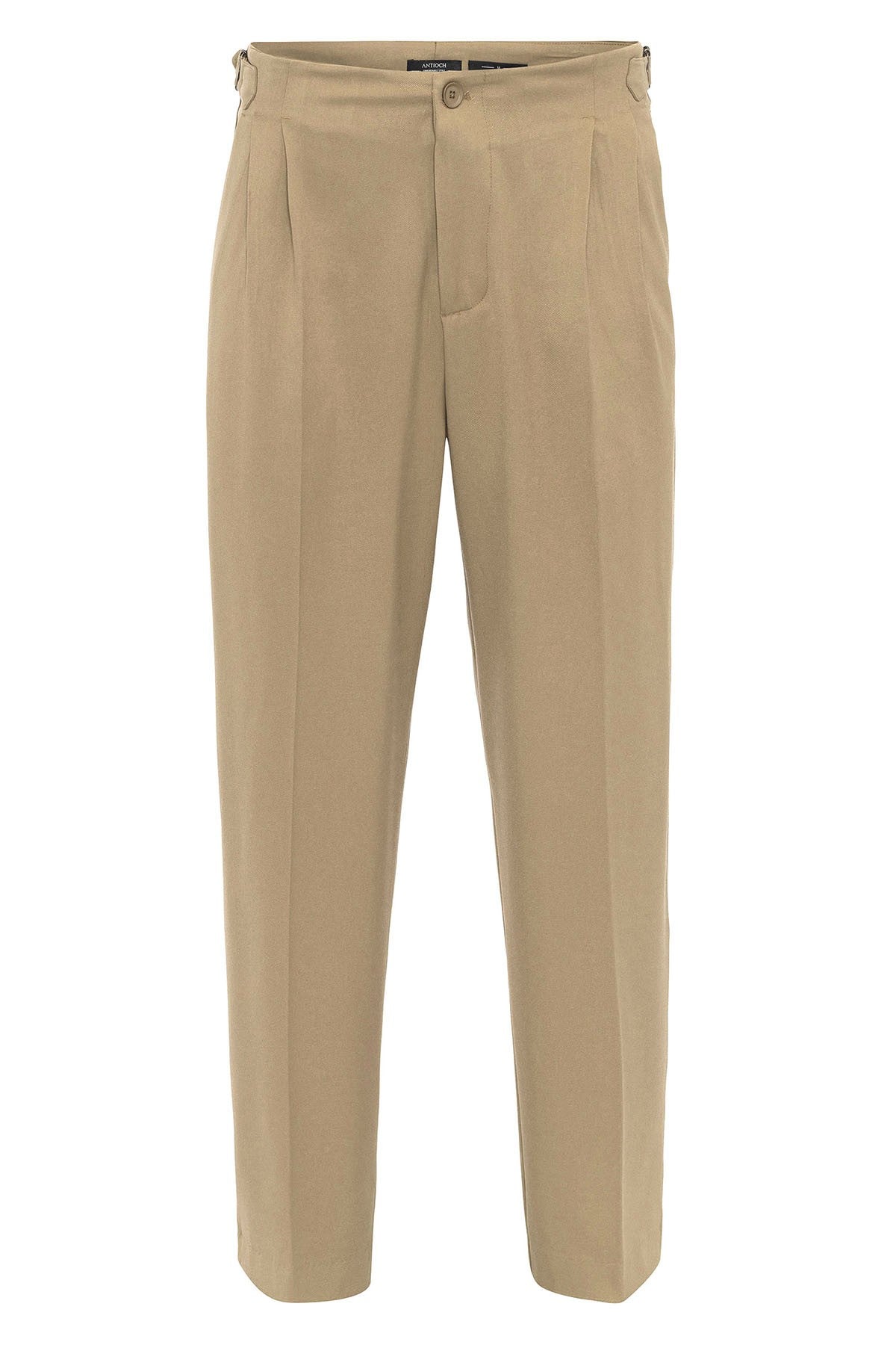 Antioch High-Waisted Men's Pants with Buckle Detail and Relaxed Fit