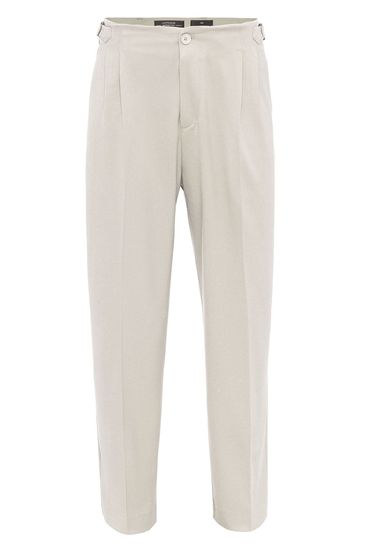 Antioch High-Waisted Men's Pants with Buckle Detail and Relaxed Fit