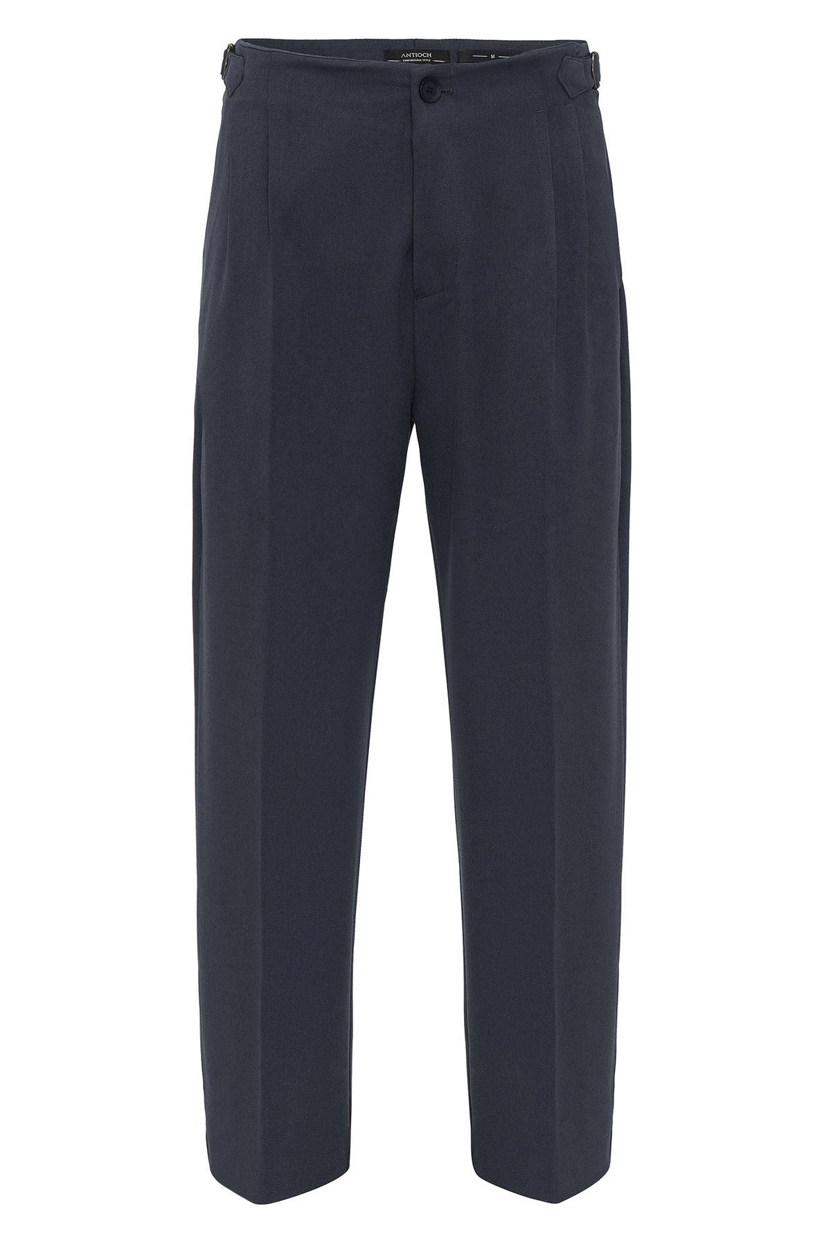 Antioch High-Waisted Men's Pants with Buckle Detail and Relaxed Fit