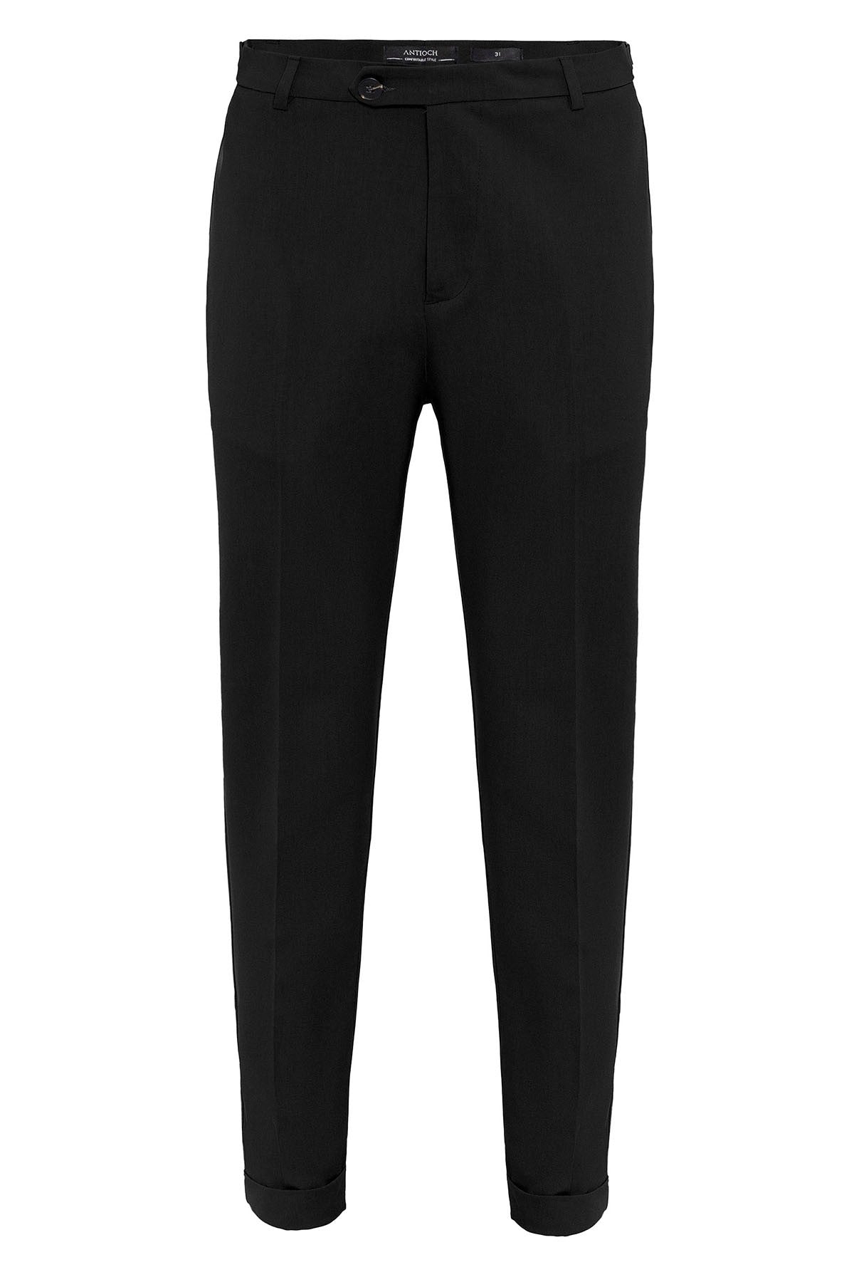 Slim-Fit Men's Pants with Double-Wide Legs