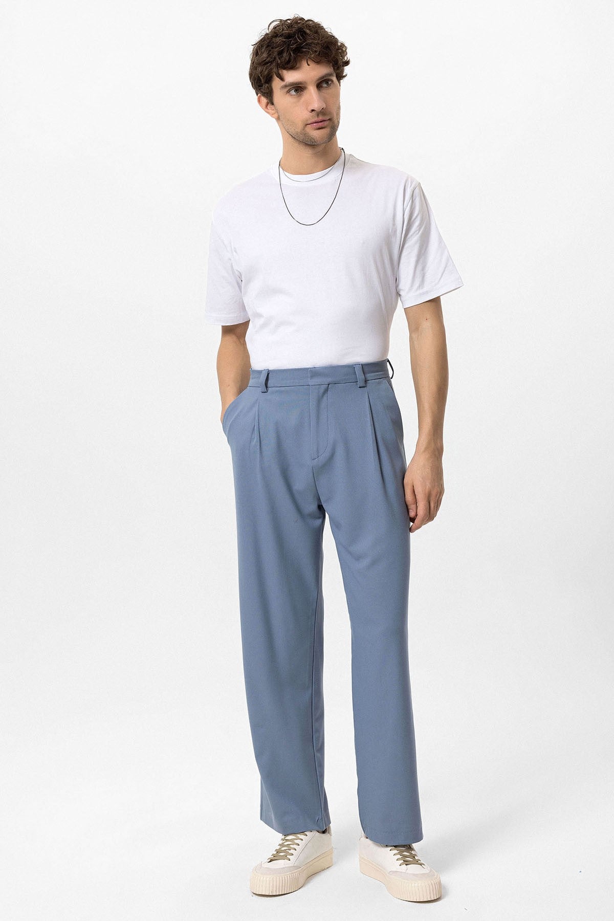 High-Waisted Baggy Men's Pants