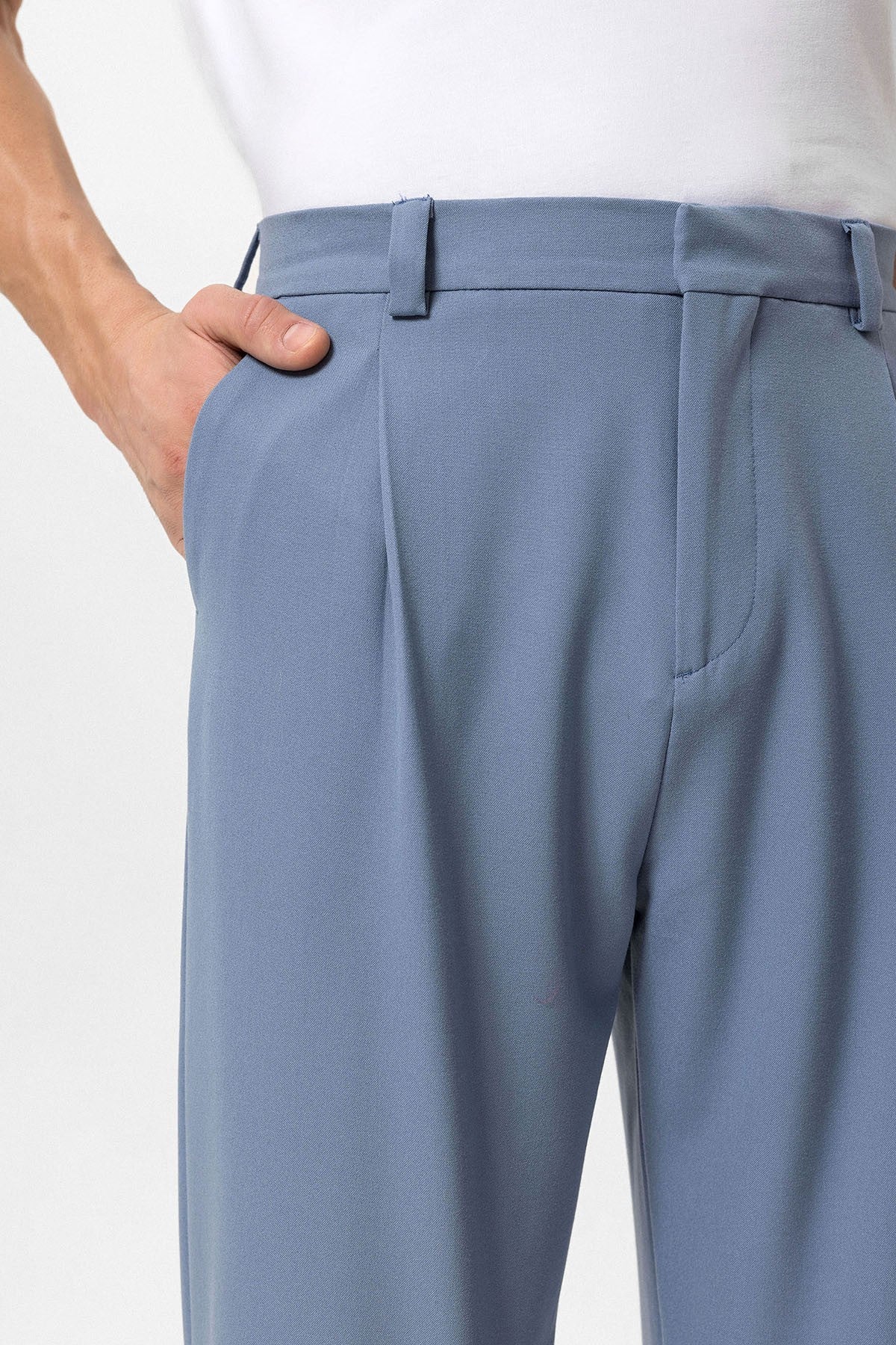High-Waisted Baggy Men's Pants