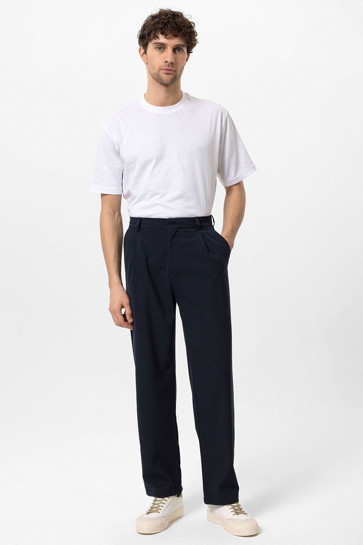 High-Waisted Baggy Men's Pants