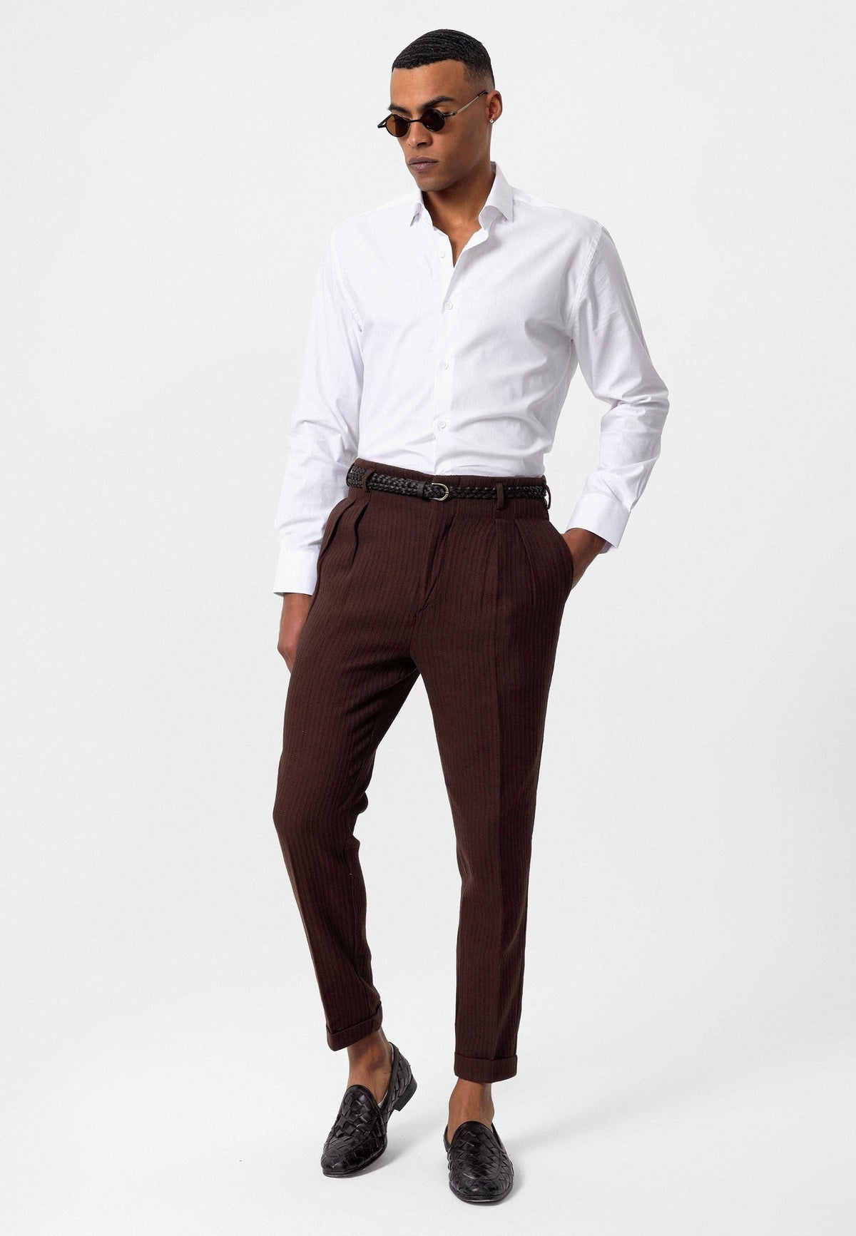 Antioch High-Waisted Pleated Men's Pants