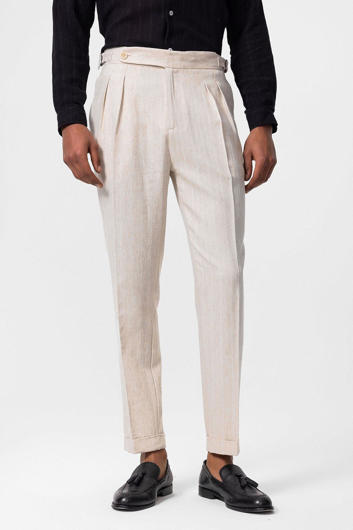 Antioch High-Waisted Men's Linen-Blend Pants