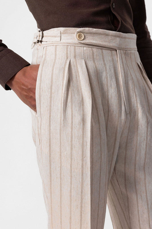 Antioch High-Waisted Men's Linen-Blend Pants