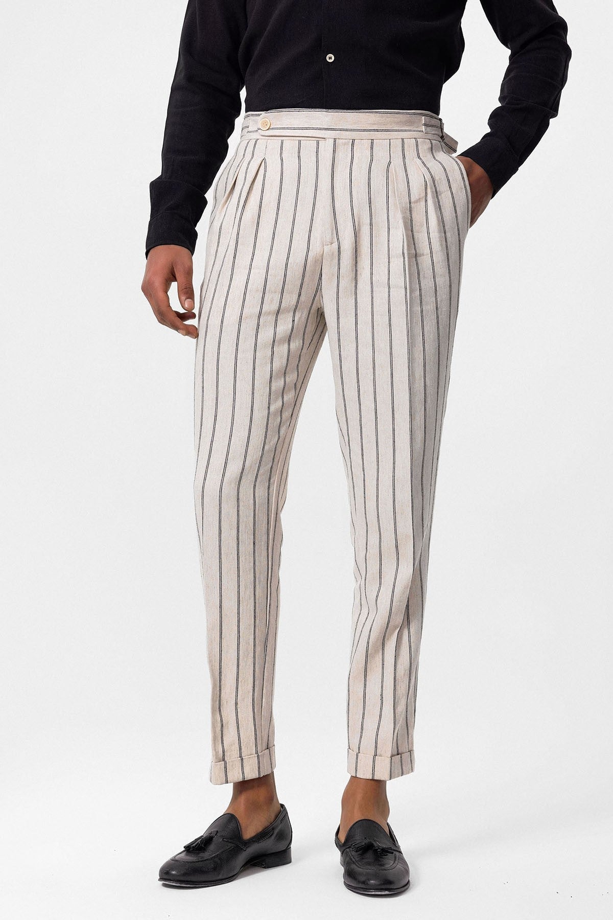 Antioch High-Waisted Men's Linen-Blend Pants