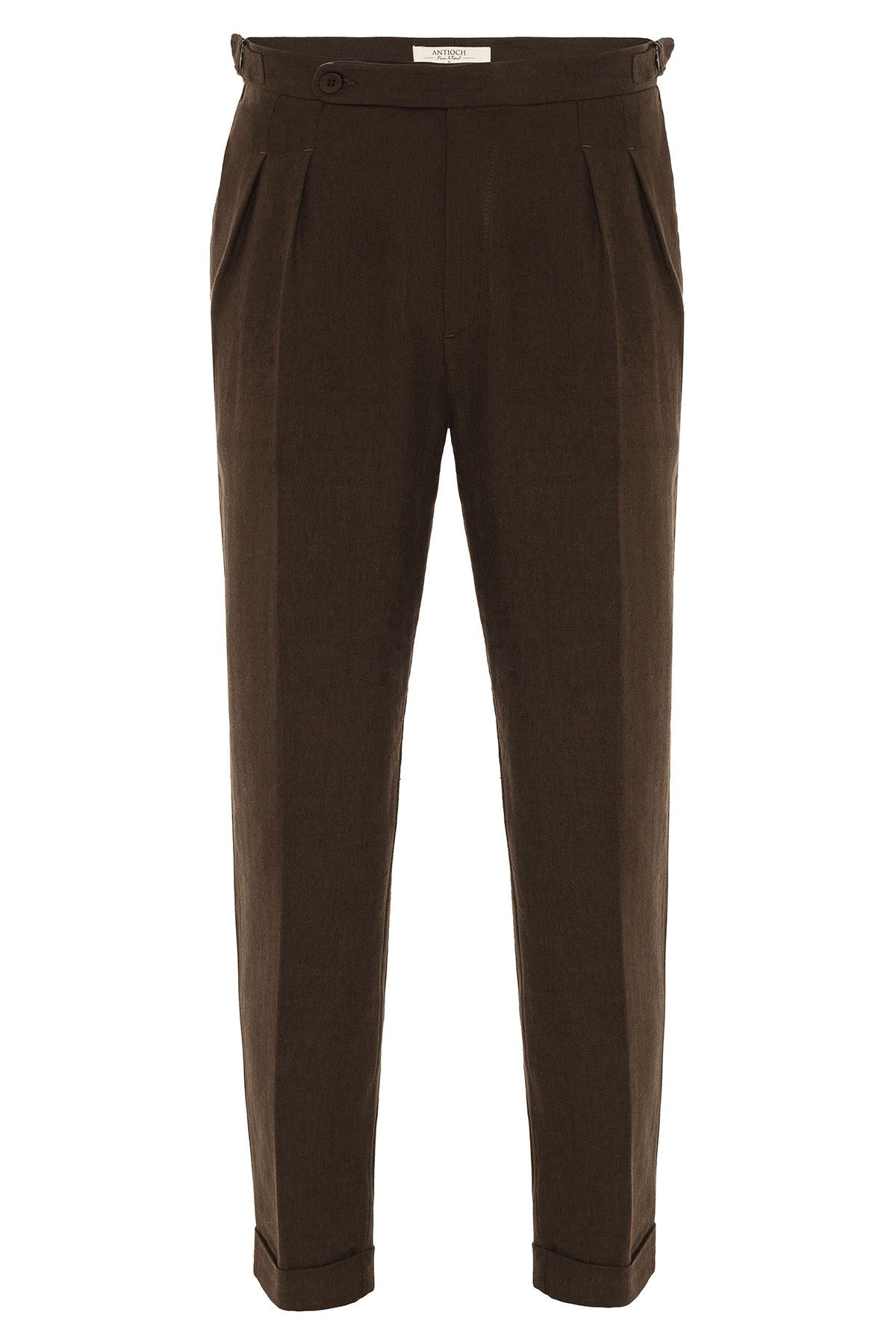 Antioch High-Waisted Linen-Blend Double-Cuff Men's Pants
