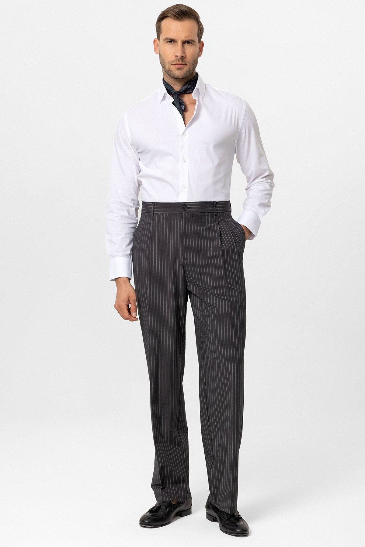 Antioch High-Waisted Relaxed-Fit Striped Men's Pants