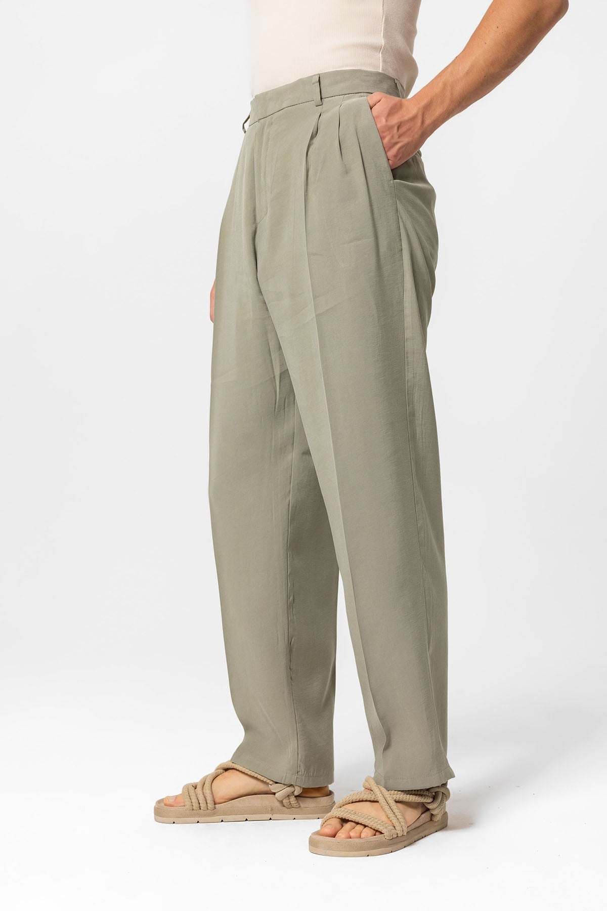 Antioch High-Waisted Pleated Baggy Men's Pants