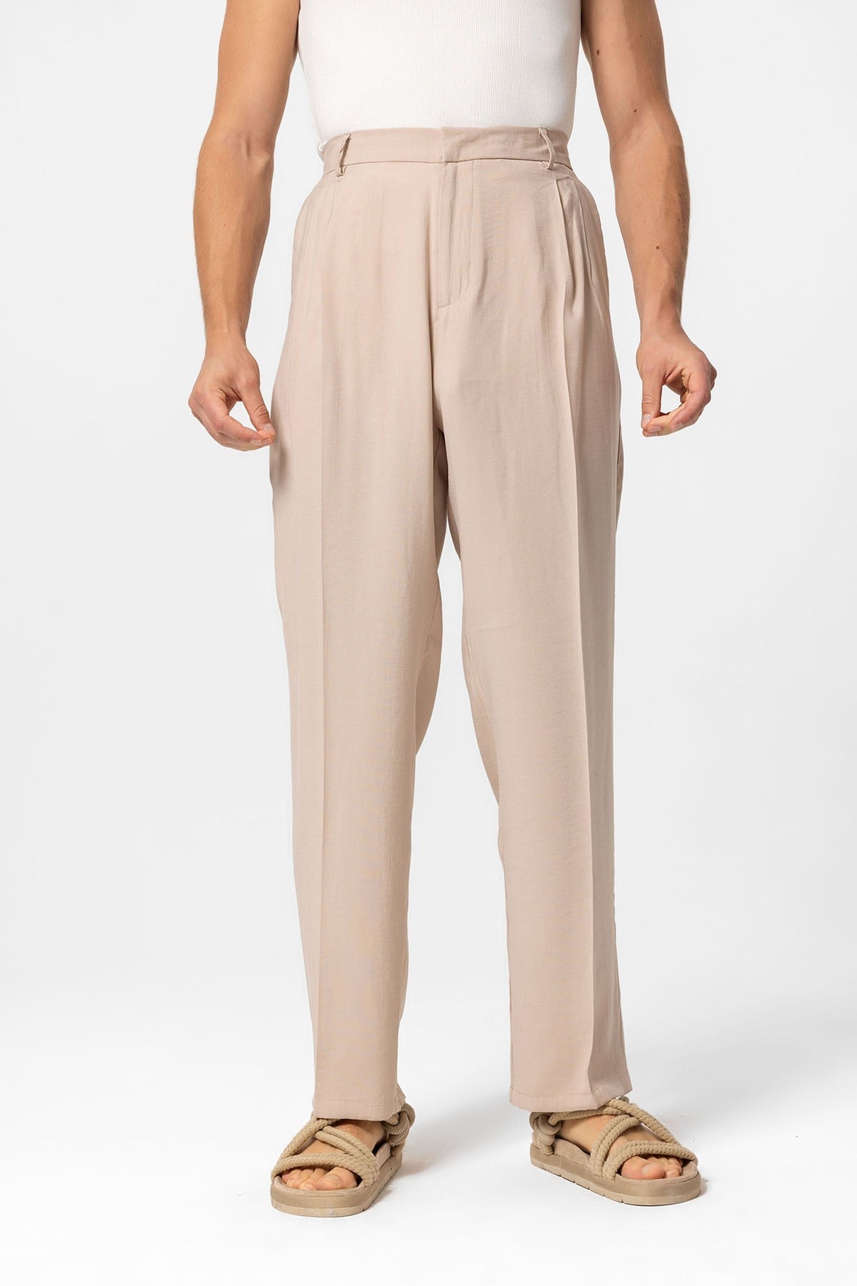 Antioch High-Waisted Pleated Baggy Men's Pants