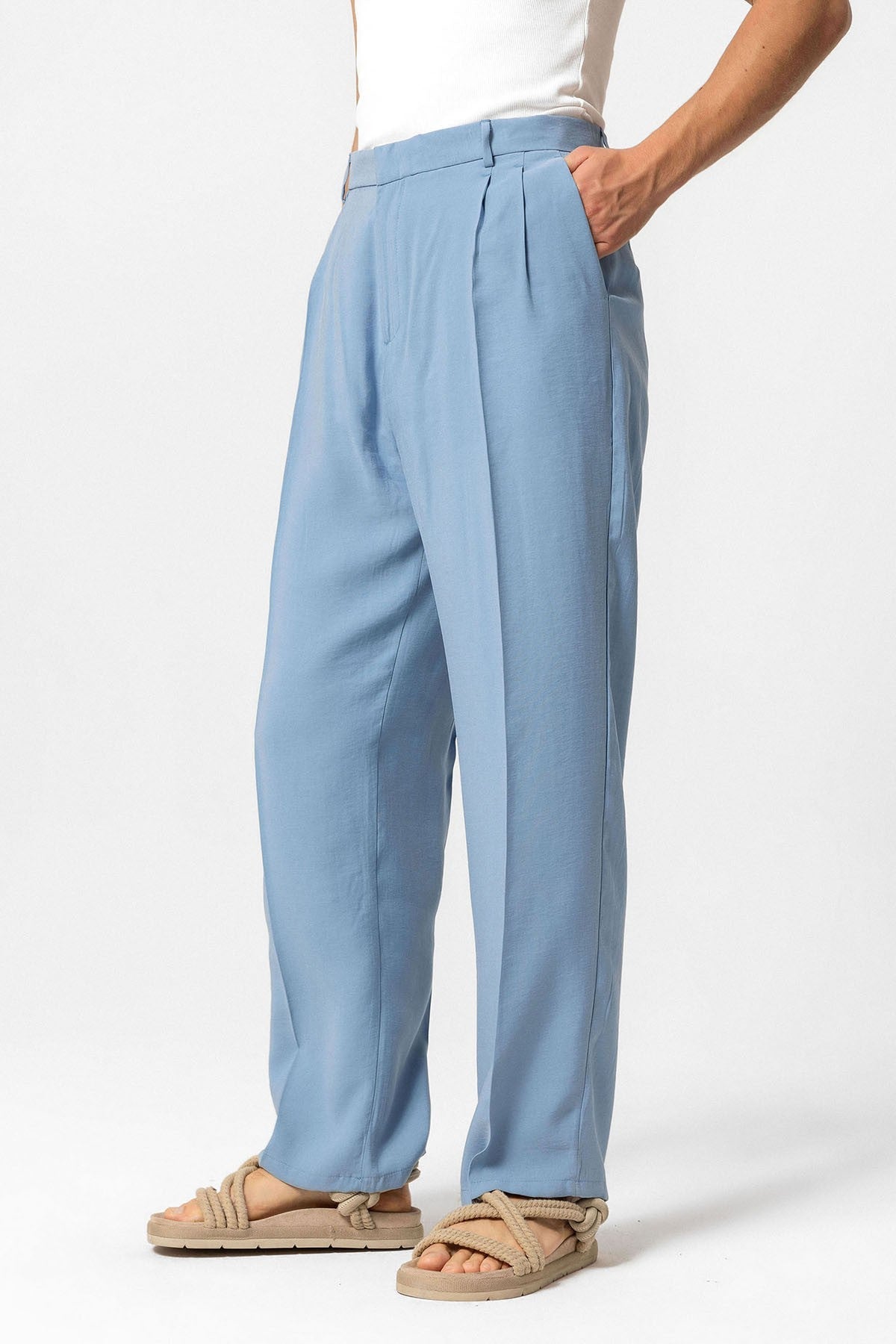 Antioch High-Waisted Pleated Baggy Men's Pants
