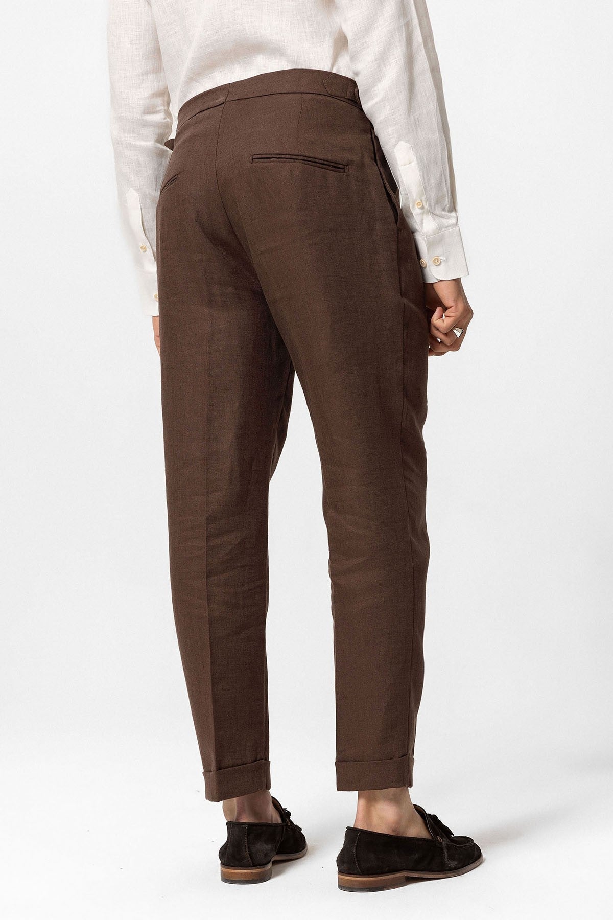 Antioch High-Waisted 100% Linen Pleated Men's Pants
