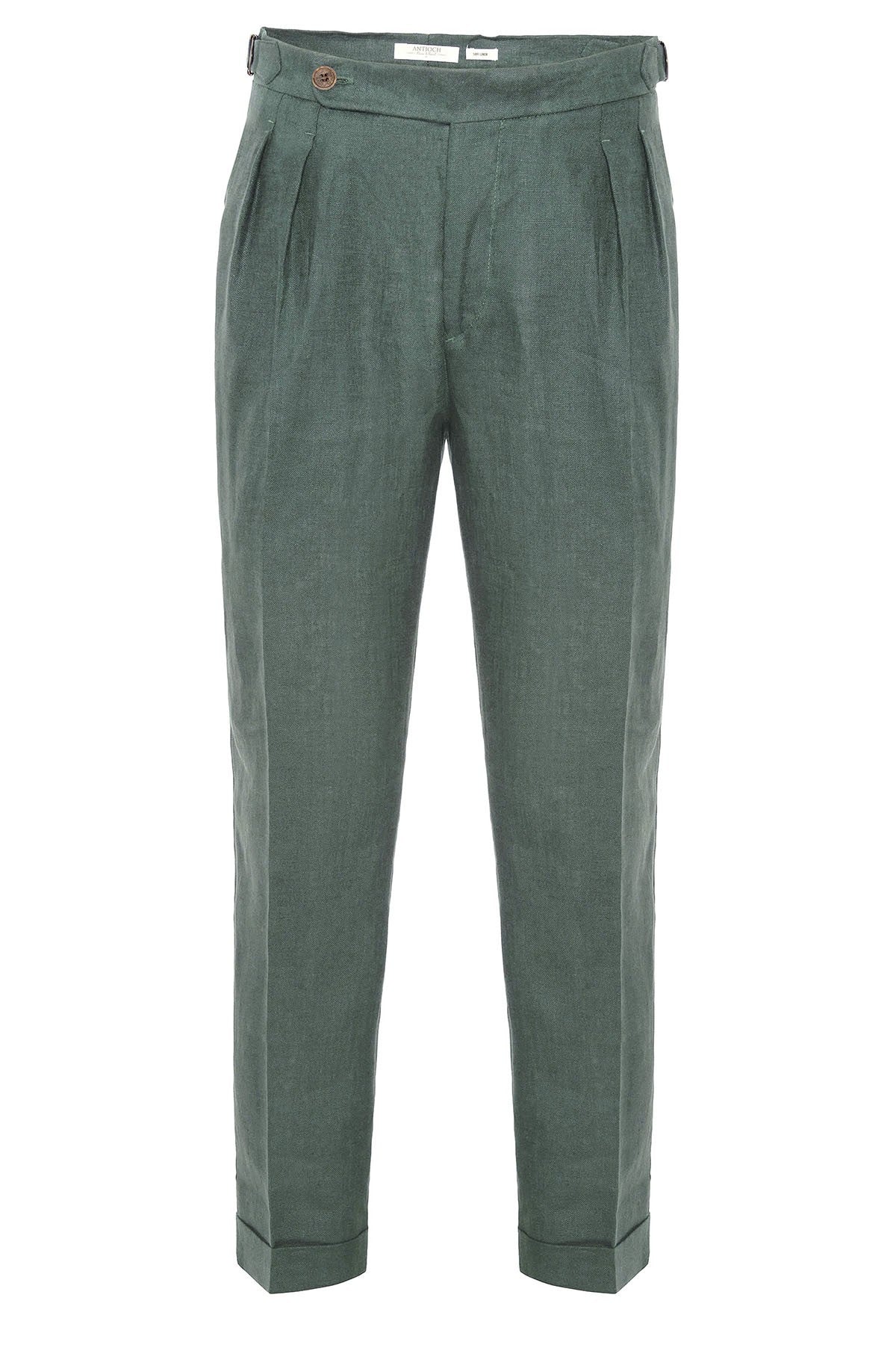 Antioch High-Waisted 100% Linen Pleated Men's Pants