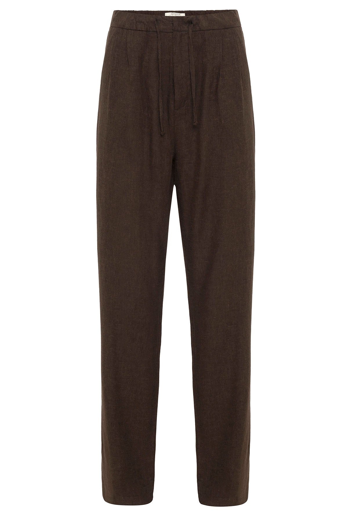 Antioch Belted Linen-Blend Baggy Men's Pants