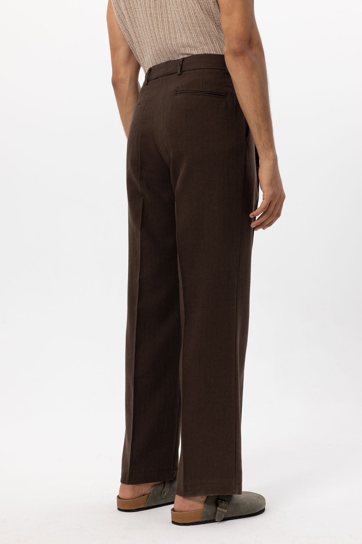 Antioch Linen-Blend Baggy Men's Pants