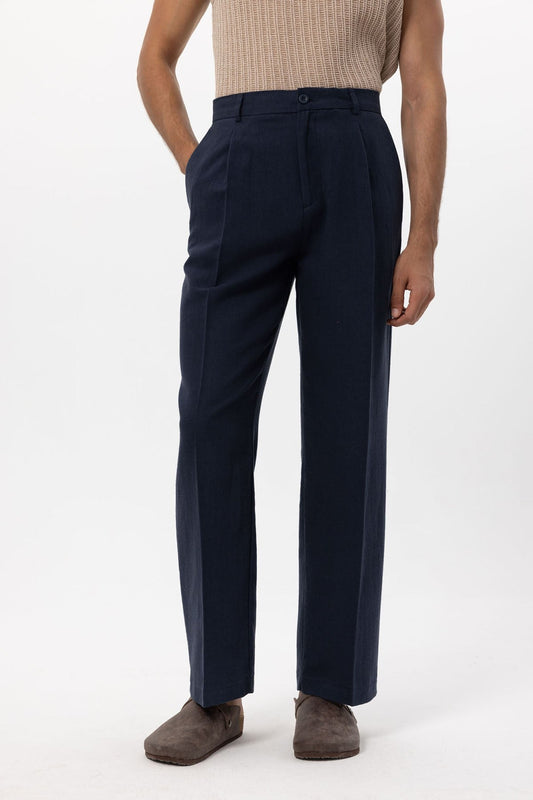Antioch Linen-Blend Baggy Men's Pants