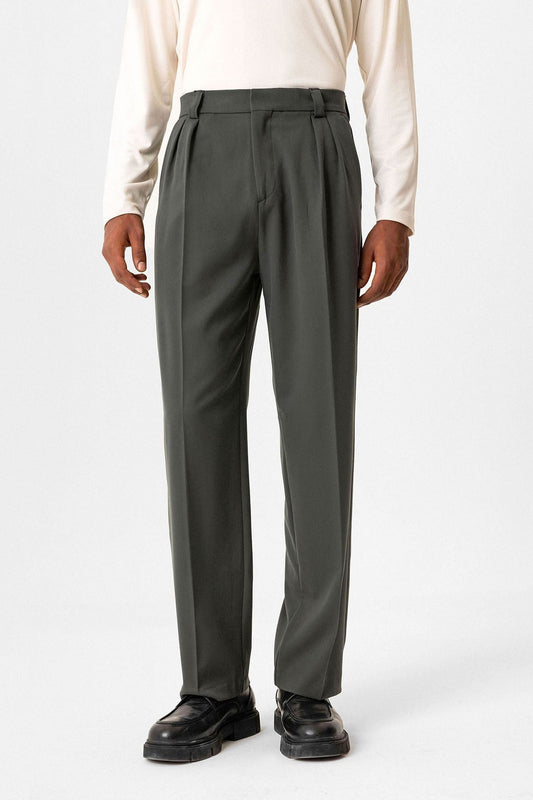 Antioch High-Waisted Pleated Relaxed-Fit Baggy Men's Pants