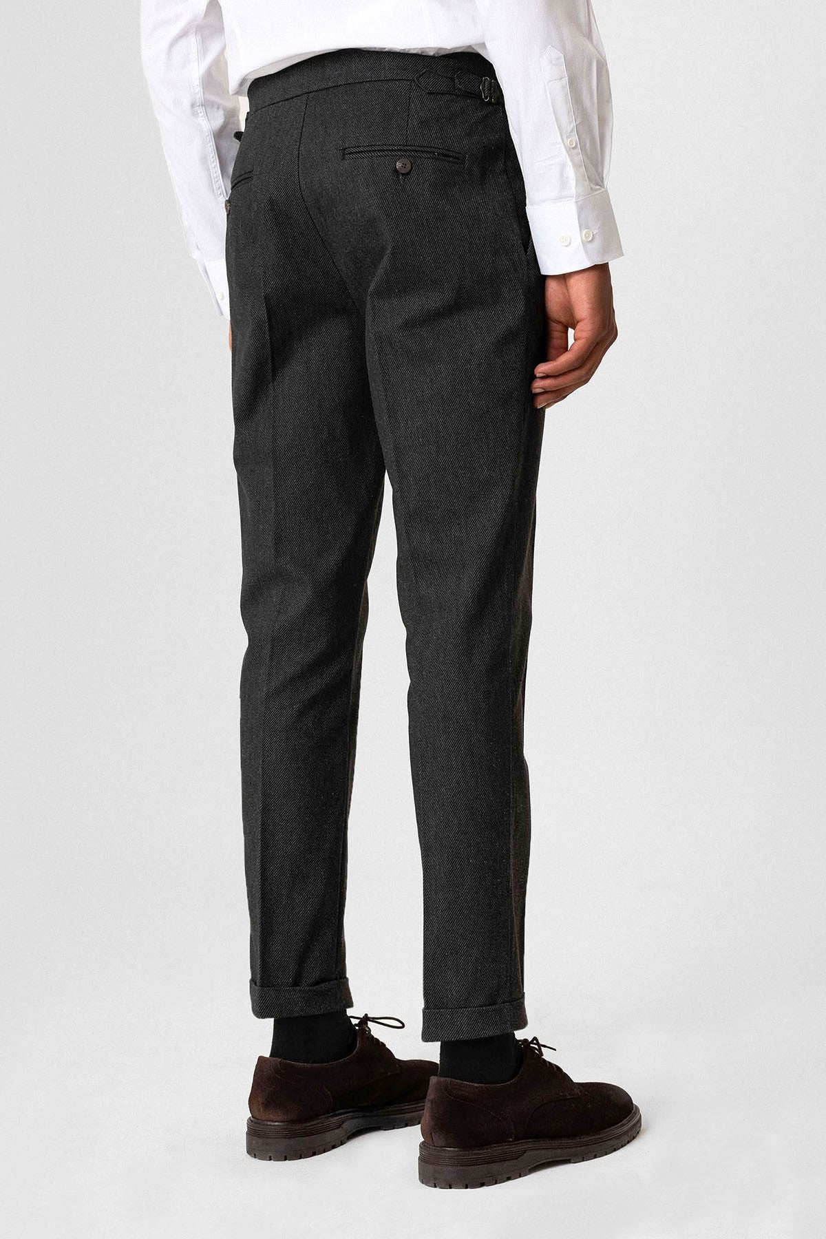 Antioch High-Waisted Pleated Double-Cuff Men's Pants