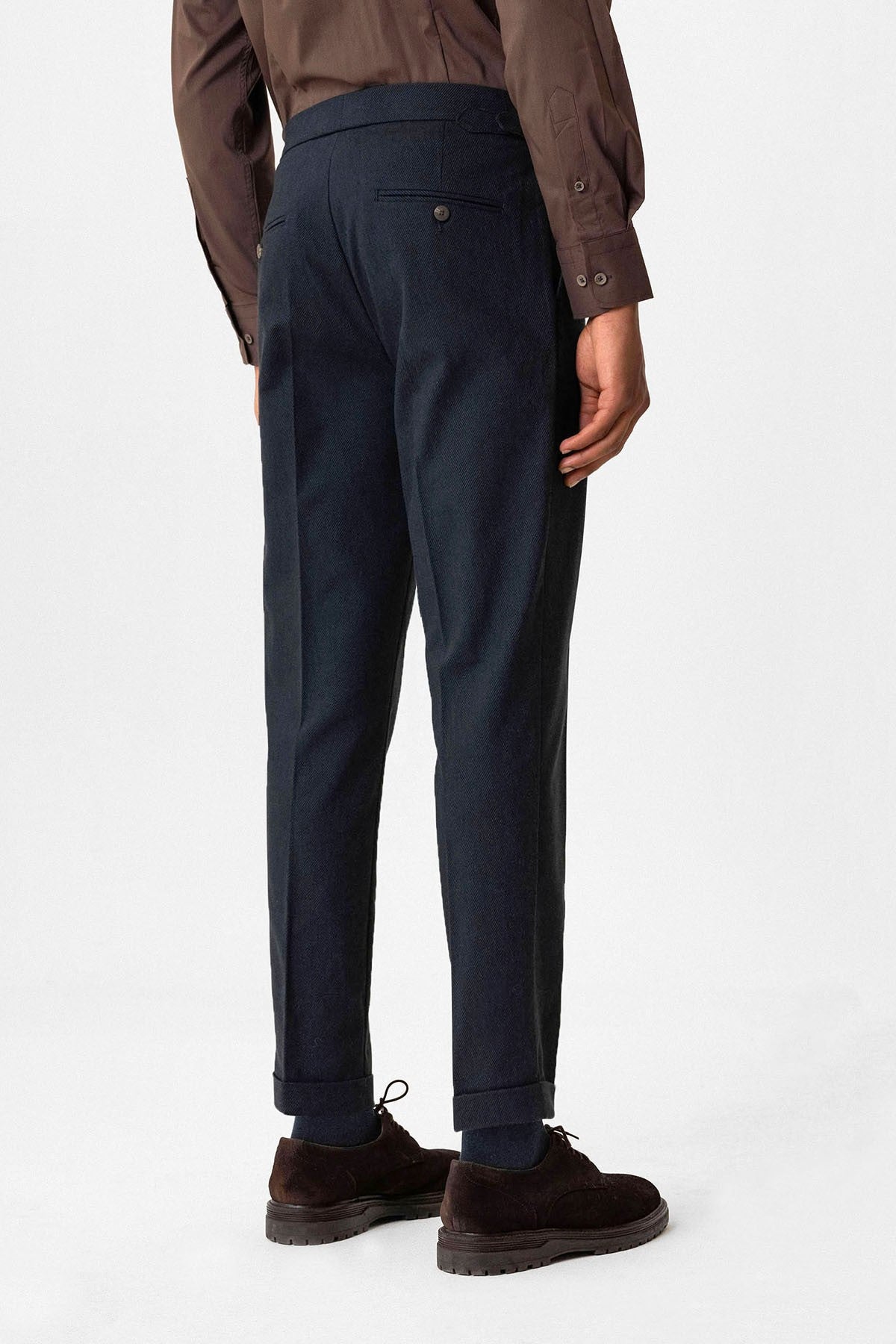 Antioch High-Waisted Pleated Double-Cuff Men's Pants